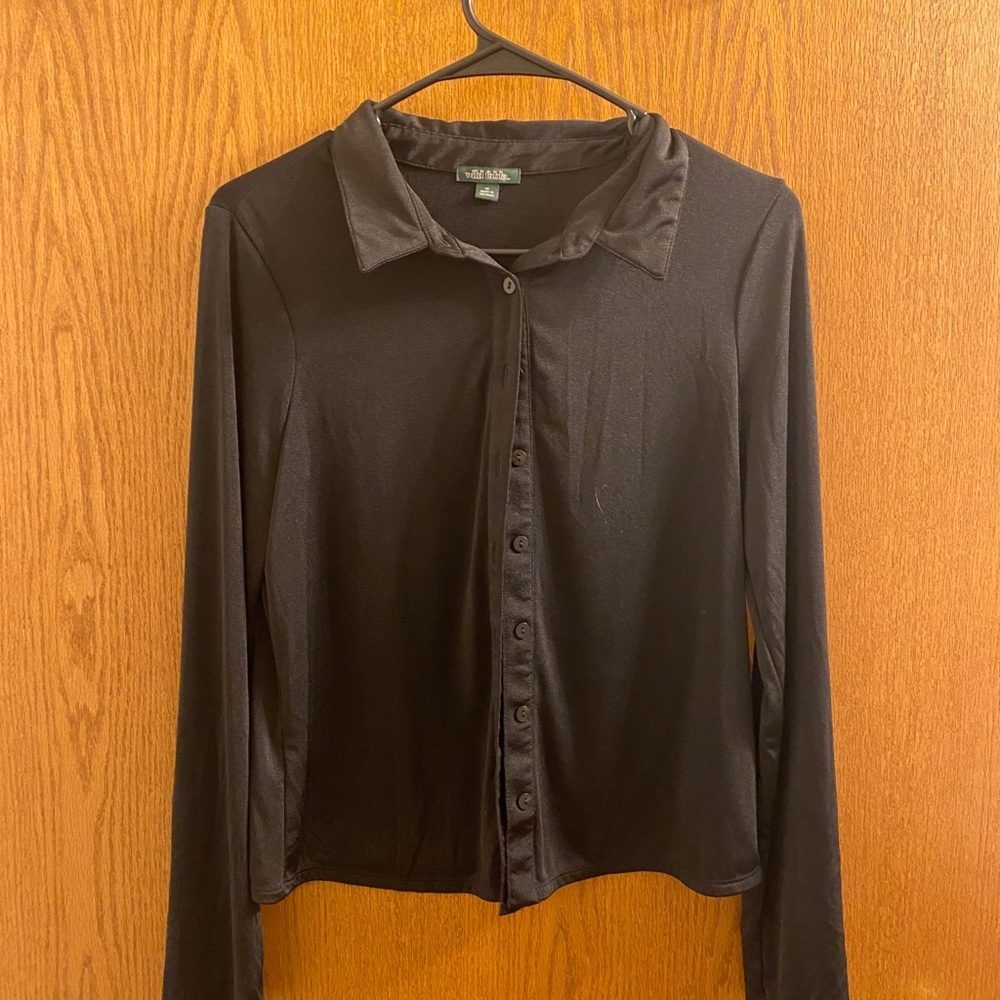 Black button up top